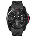 Tommy Hilfiger Men's Sport Black Ion Silicone Strap Watch